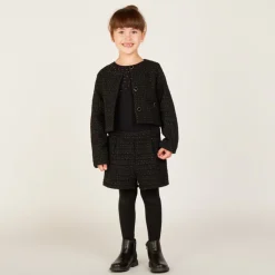 Korte glinsterende mesh shorts meisjes