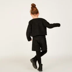 Korte glinsterende mesh shorts meisjes