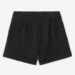 Korte glinsterende mesh shorts meisjes