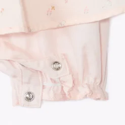 Korte 2-in-1 jumpsuit met fantasieprint voor meisjesbaby's