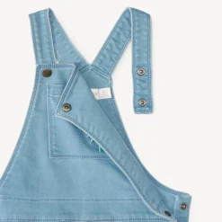 Korte jeans overall in workwear-stijl met palmboom borduursel voor babyjongens