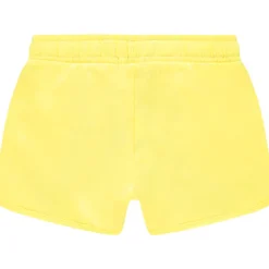 Korte jersey short met flamingo print en folie meisjes