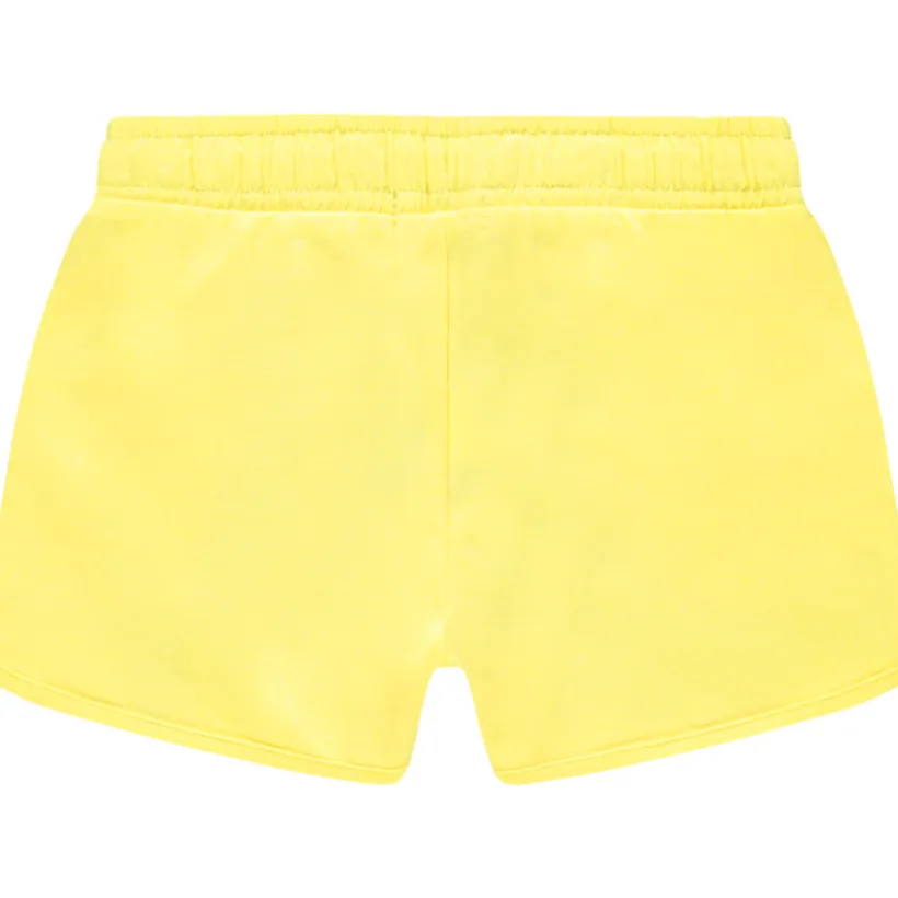 Korte jersey short met flamingo print en folie meisjes