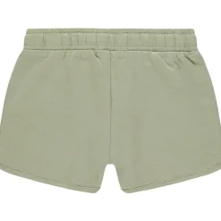 Korte jersey short met flamingo print en folie meisjes