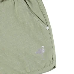 Korte jersey short met flamingo print en folie meisjes