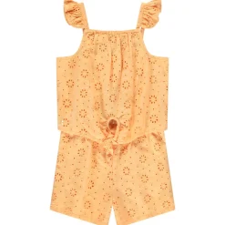 Korte jumpsuit in Engels borduursel meisjes