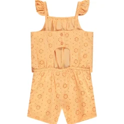 Korte jumpsuit in Engels borduursel meisjes