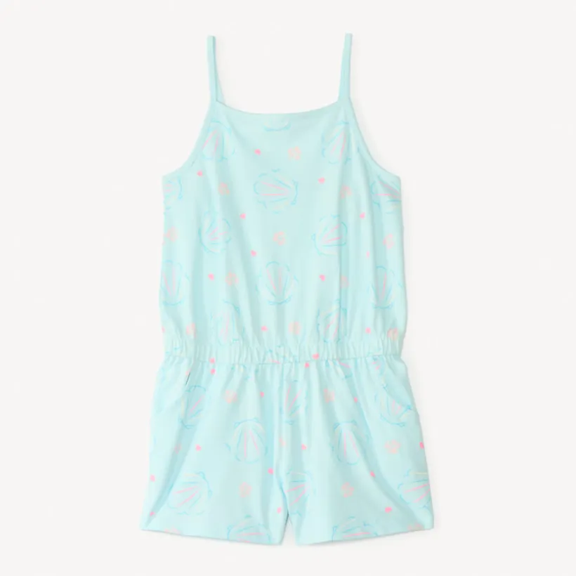 Korte jumpsuit in fantasiedruk meisjes
