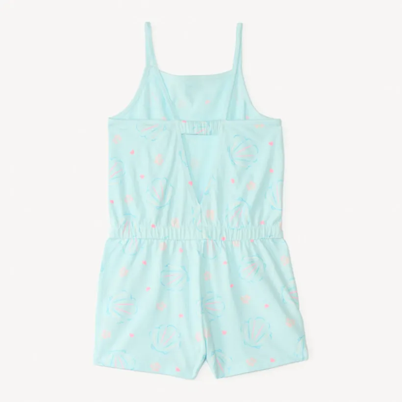 Korte jumpsuit in fantasiedruk meisjes