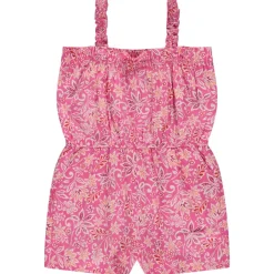 Korte jumpsuit met bloemen meisjes