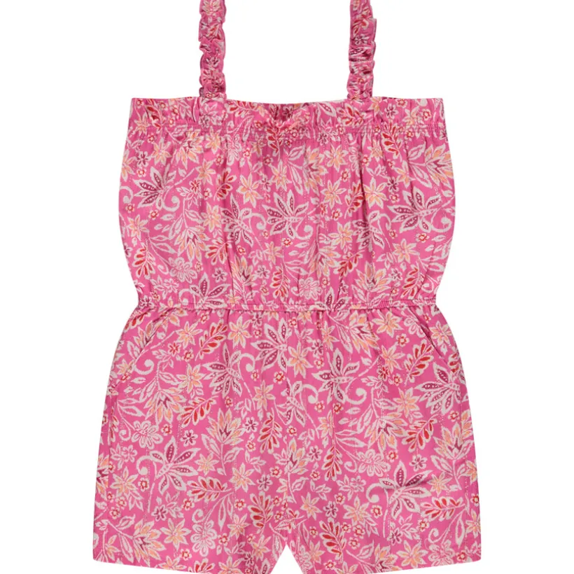 Korte jumpsuit met bloemen meisjes
