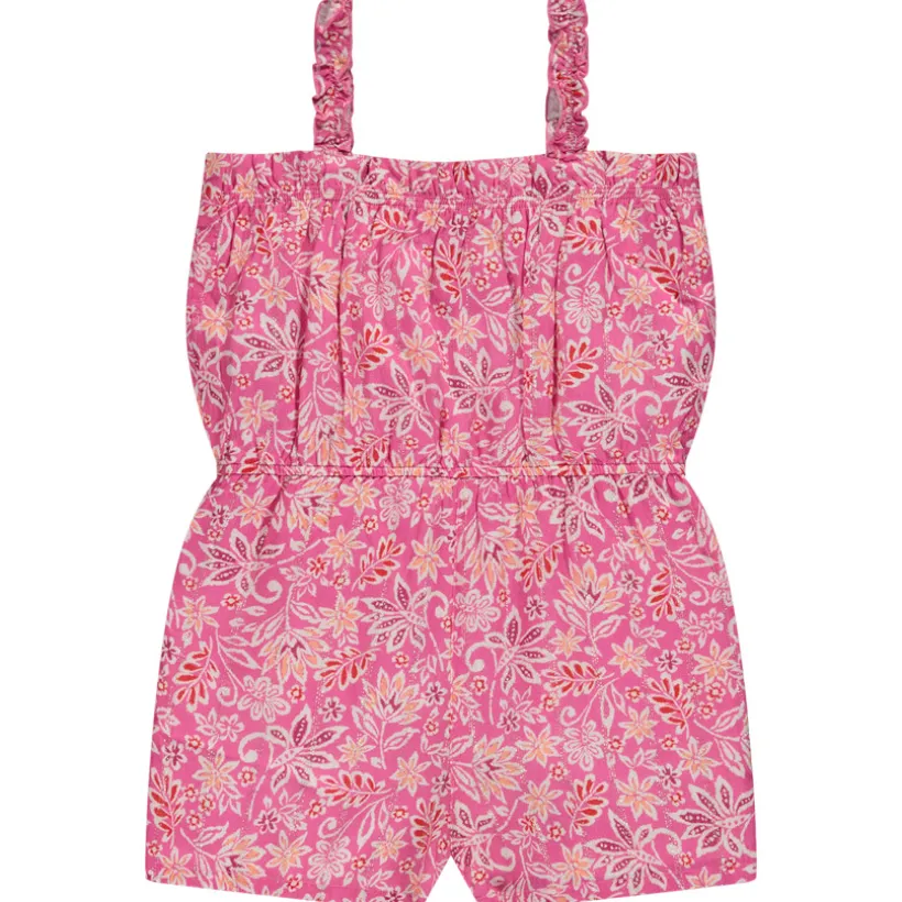 Korte jumpsuit met bloemen meisjes