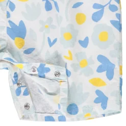 Korte jumpsuit met bloemen voor meisjes