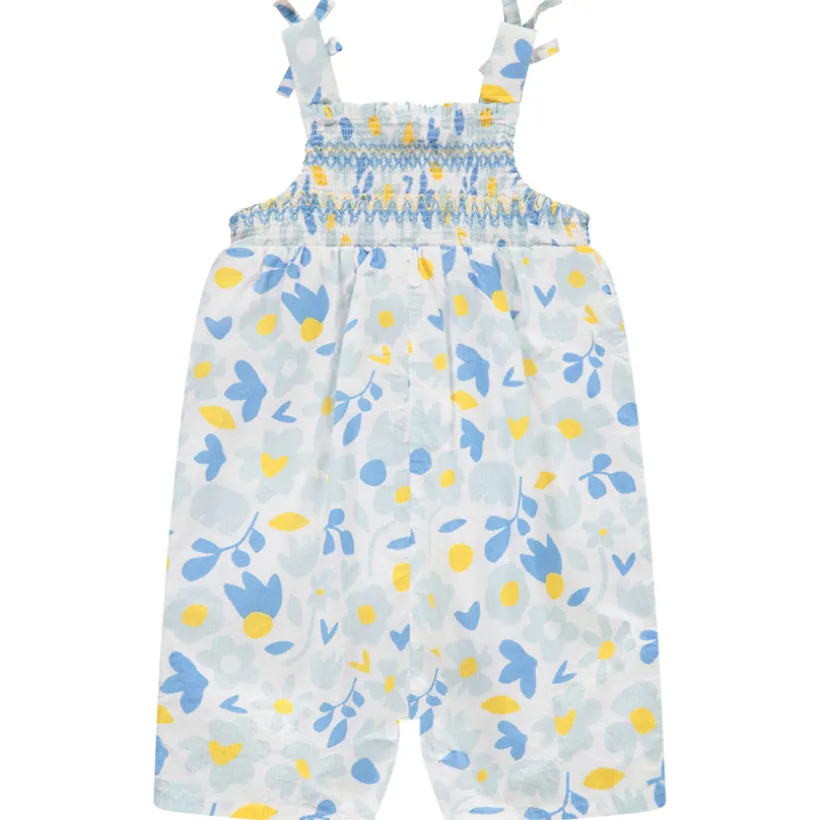 Korte jumpsuit met bloemen voor meisjes