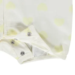 Korte jumpsuit met gele hartjes voor meisjes