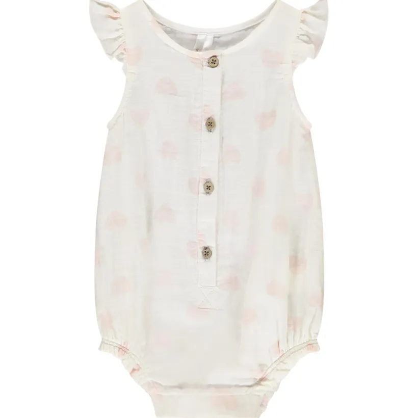 Korte jumpsuit met hartjes voor meisjes