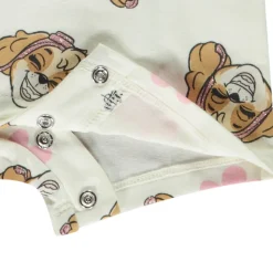Korte jumpsuit met korte mouwen en Skye Pat Patrouille print voor baby meisjes