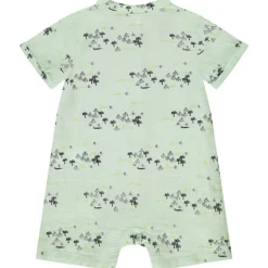 Korte jumpsuit met savaneprint voor jongen
