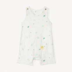 Korte jumpsuit met schildpadprint voor babyjongen