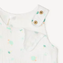 Korte jumpsuit met schildpadprint voor babyjongen