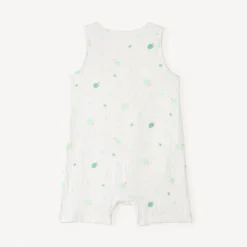 Korte jumpsuit met schildpadprint voor babyjongen