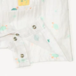 Korte jumpsuit met schildpadprint voor babyjongen