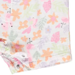Korte jumpsuit met volants en fantasieprint meisjes