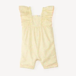 Korte jumpsuit met volants en bloemenprint voor babymeisjes