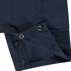 Korte jumpsuit van stof voor jongen