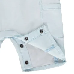 Korte jumpsuit van stof voor jongen