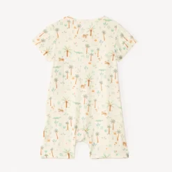 Korte kimono-opening jumpsuit voor babyjongen