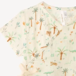 Korte kimono-opening jumpsuit voor babyjongen