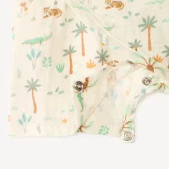 Korte kimono-opening jumpsuit voor babyjongen