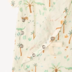 Korte kimono-opening jumpsuit voor babyjongen