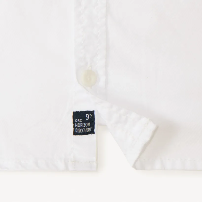 Korte mouw effen popeline shirt jongens