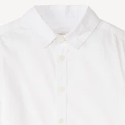 Korte mouw effen popeline shirt jongens