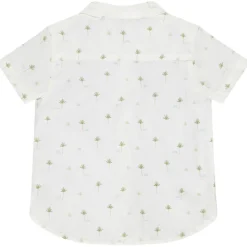 Korte mouwen blouse in voile met print voor baby jongen