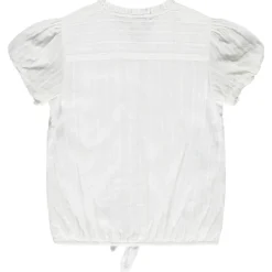 Korte mouwen blouse met plissé-effect meisjes