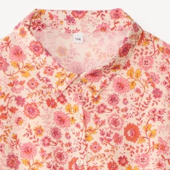 Korte mouwen blouse voor meisjes met bloemenprint