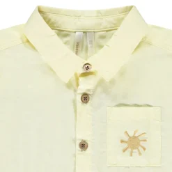 Korte mouwen chemise met 3D borduren voor babyjongens