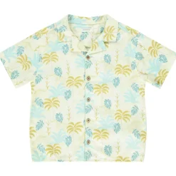 Korte mouwen chemise met palmen voor jongen