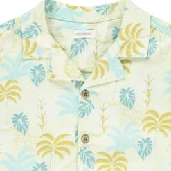 Korte mouwen chemise met palmen voor jongen