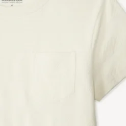 Korte mouwen effen T-shirt met zak jongens
