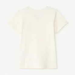 Korte mouwen effen T-shirt van popcorn-effect jersey voor babyjongen
