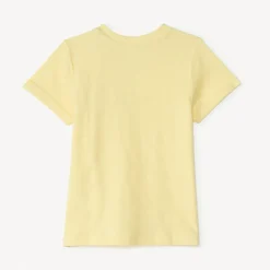 Korte mouwen effen T-shirt van popcorn-effect jersey voor babyjongen