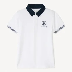Korte mouwen geborduurde polo jongens