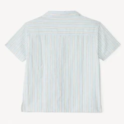 Korte mouwen gestreepte jongensshirt