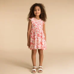 Korte mouwen jurk met bloemenprint meisjes