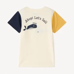 Korte mouwen kleurblokken t-shirt voor babyjongens