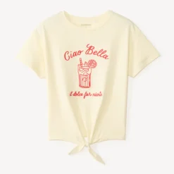 Korte mouwen knoop T-shirt meisjes